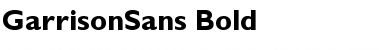 GarrisonSans-Bold Font