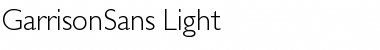 GarrisonSans-Light Font