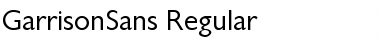 GarrisonSans-Regular Font