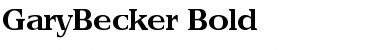 GaryBecker Bold Font