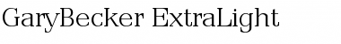 GaryBecker-ExtraLight Regular Font