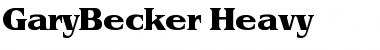 GaryBecker-Heavy Regular Font