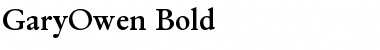 GaryOwen Bold Regular Font