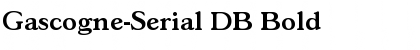 Gascogne-Serial DB Bold Font