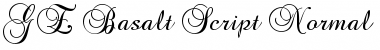 GE Basalt Script Font