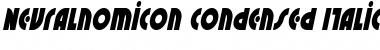 Download Neuralnomicon Condensed Italic Font