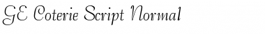 GE Coterie Script Normal Font