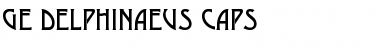 GE Delphinaeus Caps Regular Font