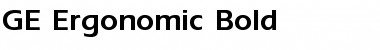 GE Ergonomic Bold Font