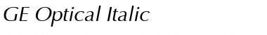 GE Optical Italic