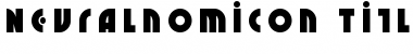 Download Neuralnomicon Title Font