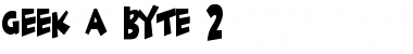 Geek a byte 2 Regular Font