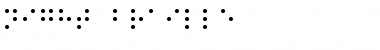 Night Braille Font
