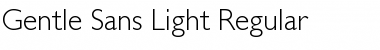 Gentle Sans Light Font