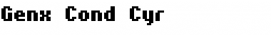 Genx Cond Cyr Regular Font