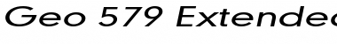 Geo 579 Extended Italic