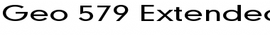 Geo 579 Extended Normal Font