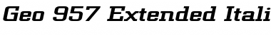 Geo 957 Extended Font