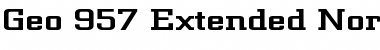 Geo 957 Extended Font