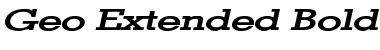 Geo Extended Bold Italic