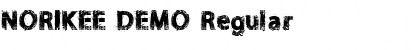 NORIKEE DEMO Regular Font