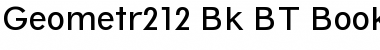 Geometr212 Bk BT Font