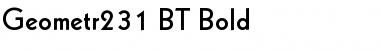 Geometr231 BT Font