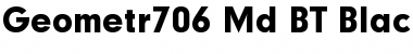 Geometr706 Md BT Font