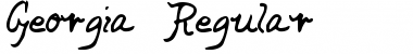Georgia Regular Font