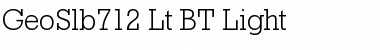 GeoSlb712 Lt BT Light Font