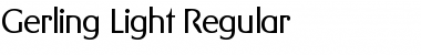 Gerling-Light Regular Font