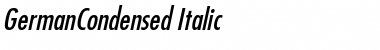 GermanCondensed Italic