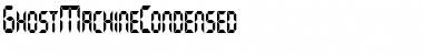 GhostMachineCondensed Font