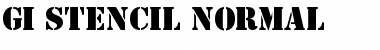 GI Stencil Normal Font