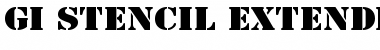 GI StencilExtended Normal Font