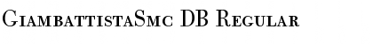GiambattistaSmc DB Regular Font