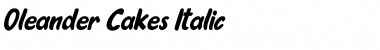 Oleander Cakes Italic Regular Font