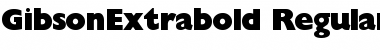 GibsonExtrabold Regular Font