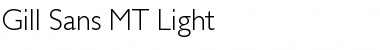 Gill Sans MT Light Regular