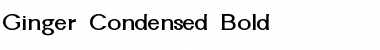 Ginger-Condensed Bold Font