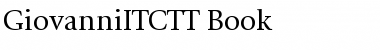 GiovanniITCTT Font