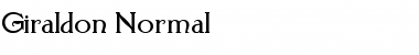 Giraldon Normal Font