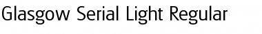 Glasgow-Serial-Light Font