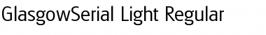 GlasgowSerial-Light Regular Font