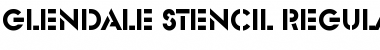 Glendale-Stencil Regular Font