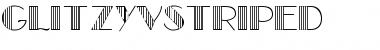 GLitzyVStriped Regular Font