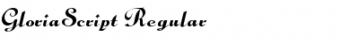 GloriaScript Font