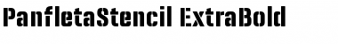 Panfleta Stencil ExtBd Font