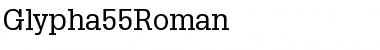 Glypha55Roman Roman Font