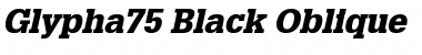 Glypha75-Black BlackItalic